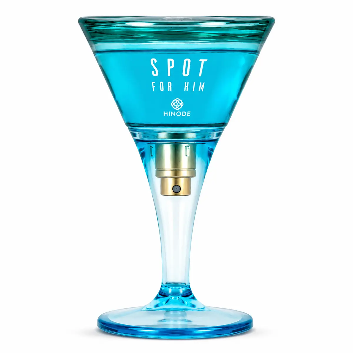 Frasco turquesa em forma de taça do Spot Sunset For Him